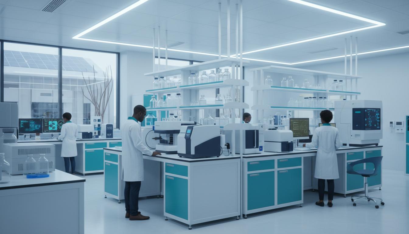 Research facility interior